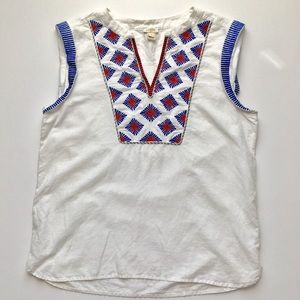 J. Crew sleeveless blouse